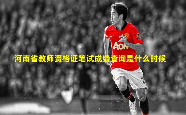 河南省教师资格证笔试成绩查询是什么时候